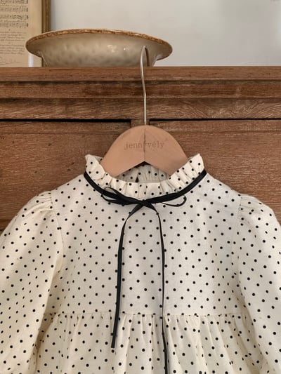 JE600｜(66cm-90cm) 波點緞帶包屁衣19