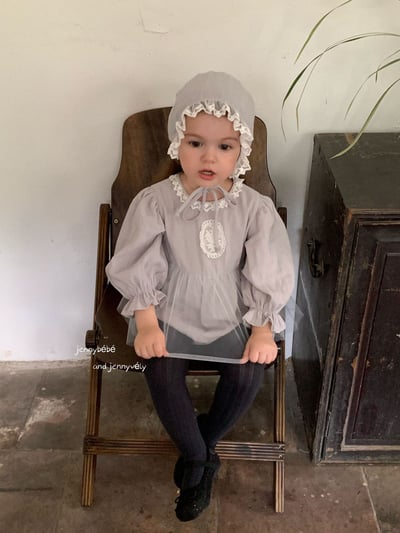 JE557｜(66-90cm) 蕾絲袖章包屁衣含帽子13