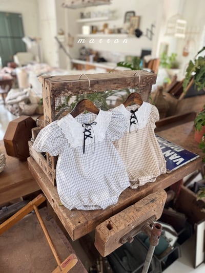 Marron01｜(3m-18m) 蕾絲蘋果套裝5