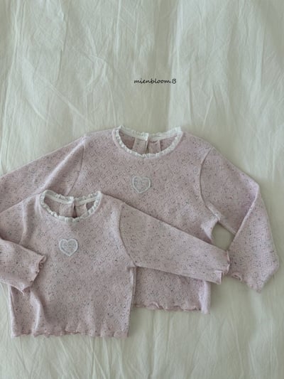 Bloom.b11｜(0m-7y) 愛心捲邊上衣2