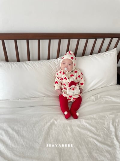JEAYA05｜(3m-12m) 2色聖誕系列包屁衣含帽子17