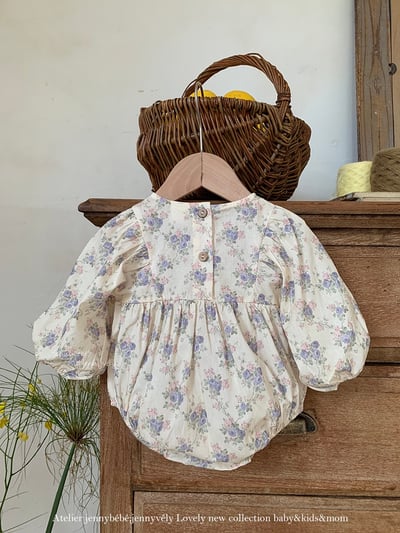 JE461｜(66-120cm) 花園荷葉背心包屁衣/洋裝5