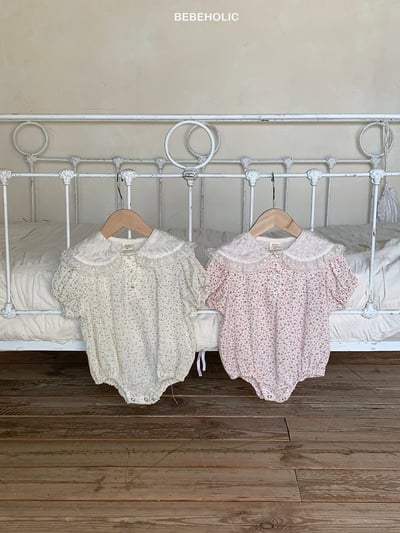 Bebe holic21｜(3m-18m) 翻領碎花連身服3