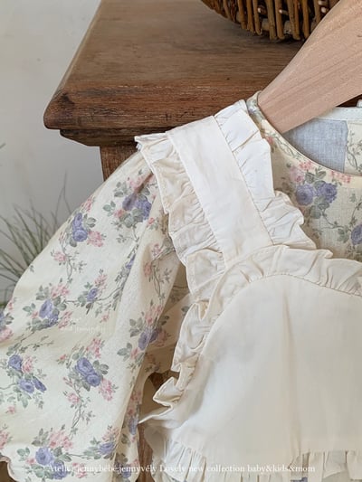 JE461｜(66-120cm) 花園荷葉背心包屁衣/洋裝4