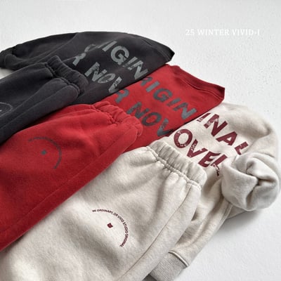 vivid94｜(78cm-125cm) 簡約英字休閒套裝2