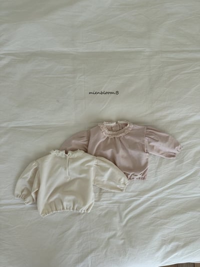 Bloom.b14｜(0m-7y) 蕾絲領邊縮口上衣10