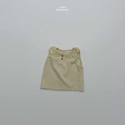 Lindo71｜(80-125) 荷葉領無袖上衣5