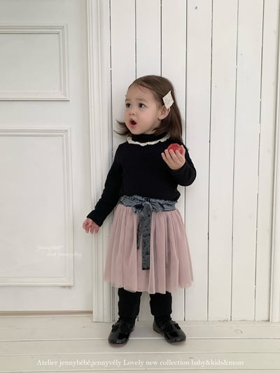 JE 396｜(73-110cm)  氣質蕾絲褲裙4