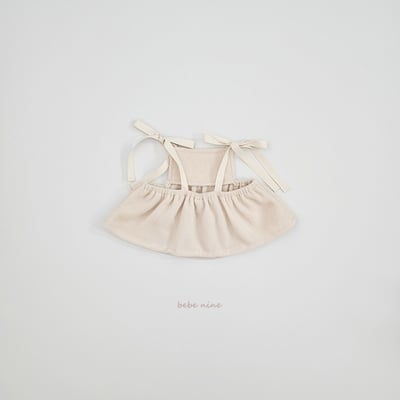bebe nine50 (75cm-105cm) 2色刷毛小標綁帶背心7