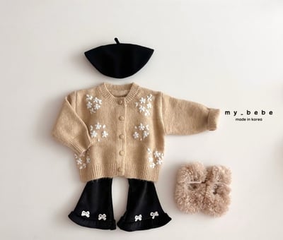 my_bebe04｜(-12m-7y) 花朵刺繡開襟外套13