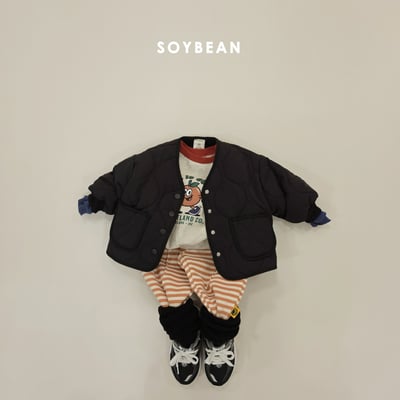 Soybean63｜(75cm-118cm) 絎縫刷毛口袋外套9