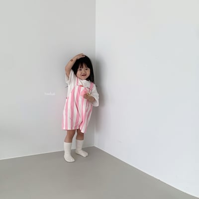 Fondue｜(80-90cm) 線條吊帶褲5