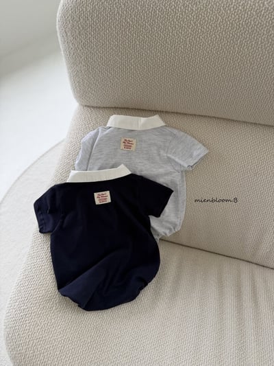 Bloom.b10｜(0m-18m) 有領口袋包屁衣7