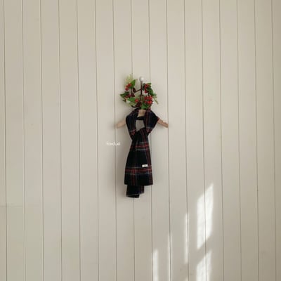 Fondue 35｜(Free  24x120cm)  格子圍巾4