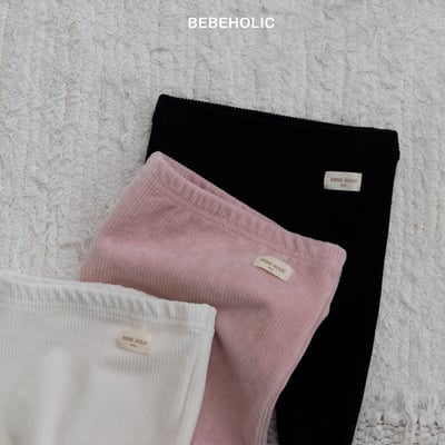 Bebe holic29｜(3m-18m) 燈芯絨蝴蝶結褲襪3