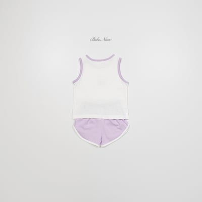 bebe nine07  (65cm-115cm) 2色愛心捲餅無袖套裝7