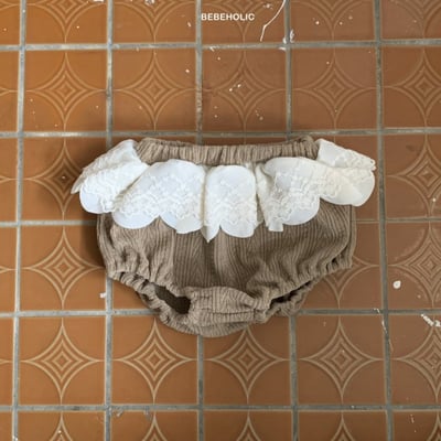 Bebe holic｜(55-85cm) 寶寶百合蕾絲燈籠褲12