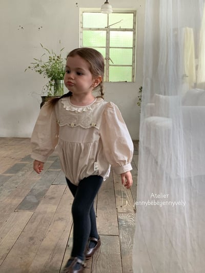 JE474｜(66-90cm) 蕾絲刺繡包屁衣19