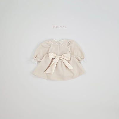 bebe nine32 (65cm-115cm) 2色蕾絲領綁帶洋裝16