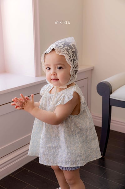 M-KIDS60｜(65-80cm) 壓紋碎花套裝5