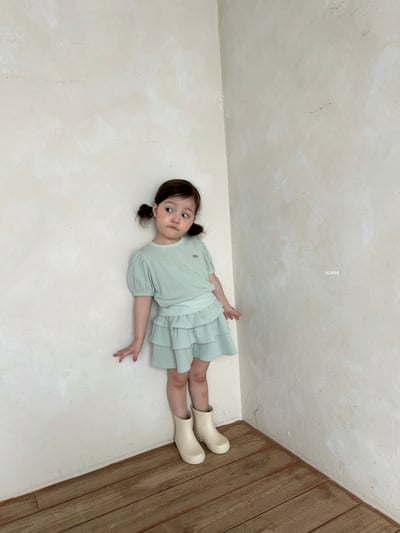 Azalea08｜(85-118cm) 公主袖蛋糕褲套裝7