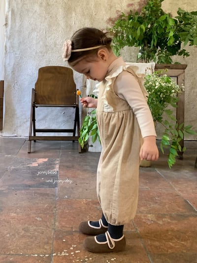 JE591｜(73-100cm) 蕾絲花邊連身褲/素面高領上衣20