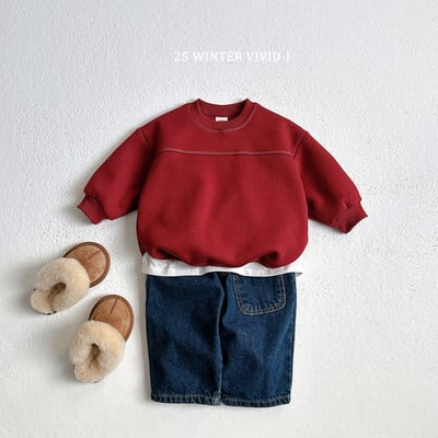 vivid53｜(78cm-125cm) 簡約刺繡英字休閒上衣4