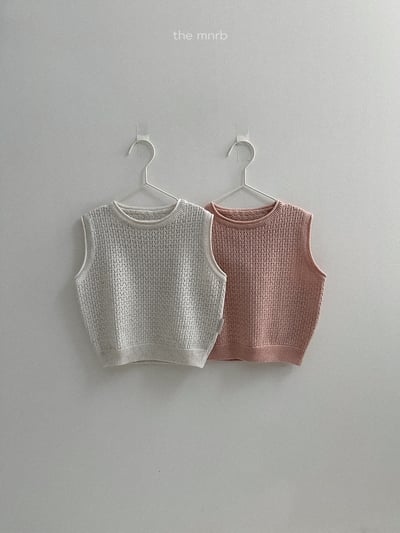 MiniRobe33｜(70-110) 鏤空針織背心1