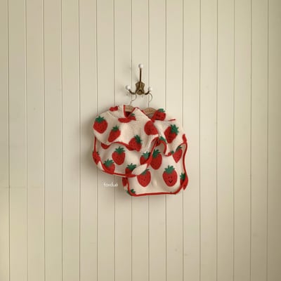 Fondue 31｜(65cm-120cm)  草莓連帽披風7