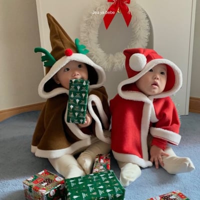 JEAYA03｜(5m-4y) 3色聖誕系列連帽斗篷13