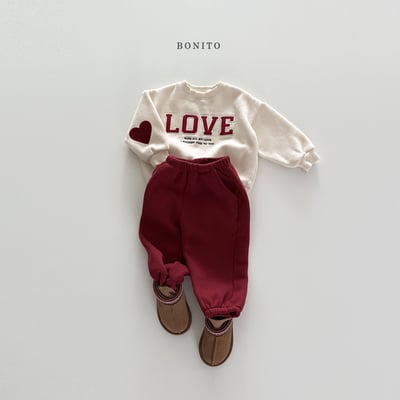 Bonito38｜(75cm-125cm) 愛心布印花休閒上衣17