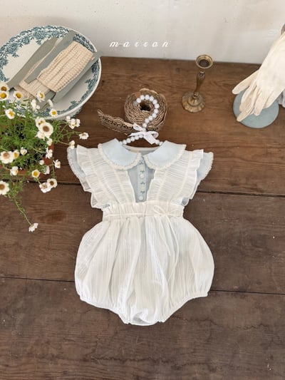 Marron12｜(3m-18m 1y-6y) 甜美吊帶綁結裝21