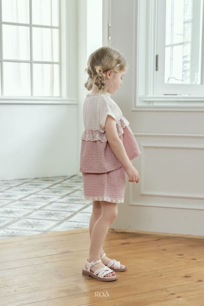 ROA01｜(6m-18m) 2色蕾絲撞色套裝9