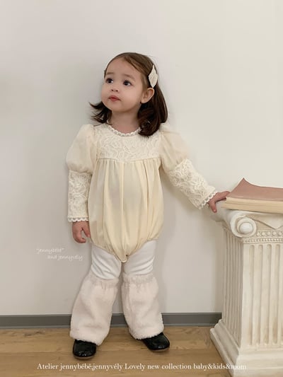 JE 421｜(66-90cm)  玫瑰蕾絲包屁衣12