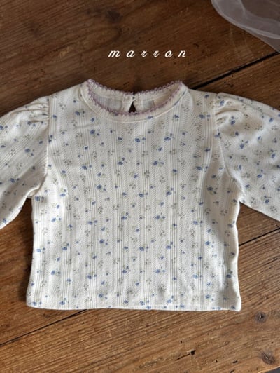 Marron06｜(1y-6y) 公主袖滾邊上衣11