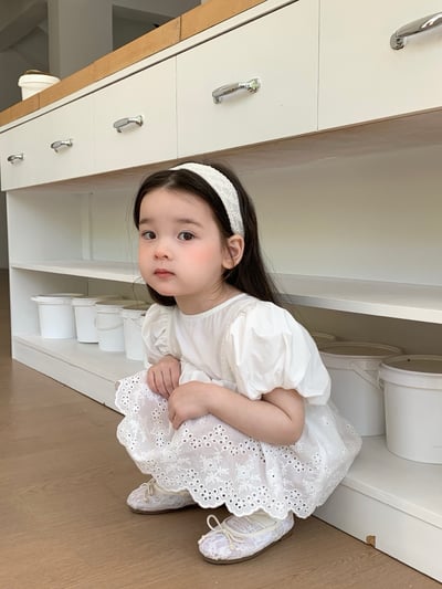 JE36｜(66-90cm) 泡泡袖花邊包屁衣18