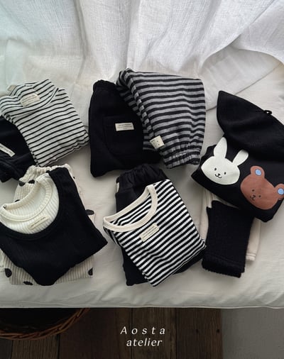 AOSTA24｜(6m-5y) 層次設計羅紋上衣9