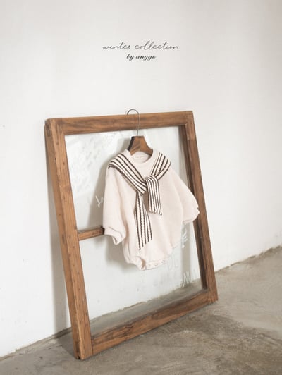 anggo33｜(3m-12m) 領結設計包屁衣13