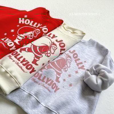 vivid81｜(78cm-125cm) 聖誕老人印花休閒上衣12