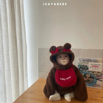 JEAYA06｜(3m-12m) 2色羊羔毛蝴蝶可愛包屁衣16