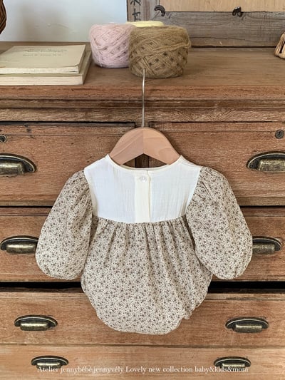 JE555｜(66-90cm) 田園碎花包屁衣5