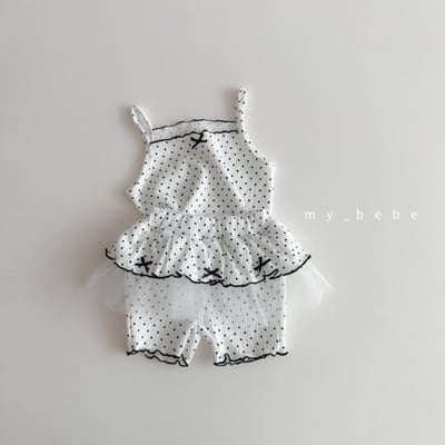 my_bebe20｜(80-120cm) 抓皺無袖緞帶套裝16