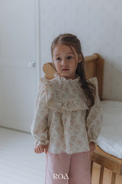 ROA16｜(80cm-120cm) 2色復古碎花長袖上衣11