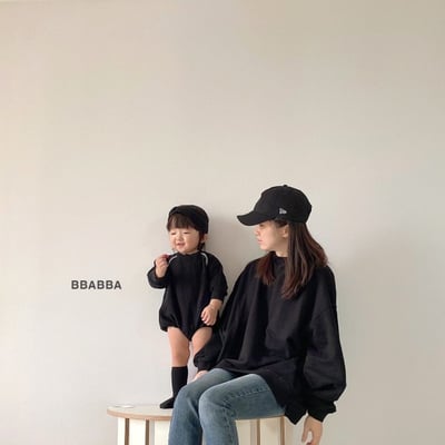 BBABBA07｜(60cm-83cm-mom) 2色休閒簡約包屁衣/休閒上衣12