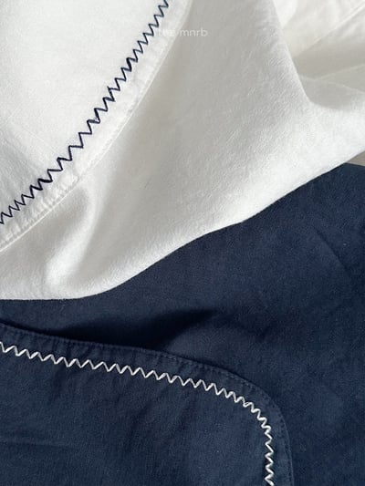 MiniRobe45｜(70-110) 翻領滾邊上衣2