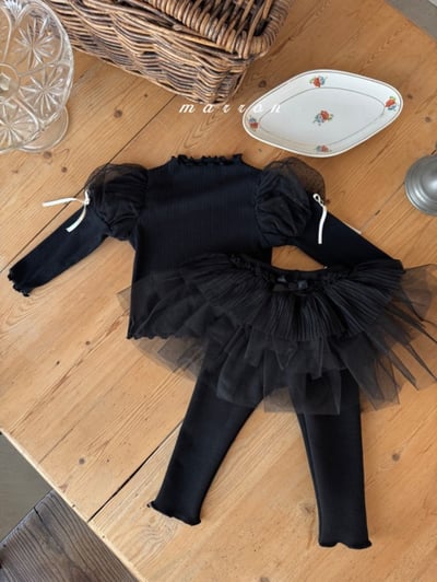 Marron 05｜(1y-6y) 公主蓬蓬袖上衣3