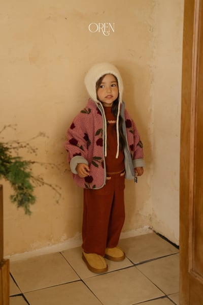 OREN28｜(85-120cm) 復古小花滾邊套裝6