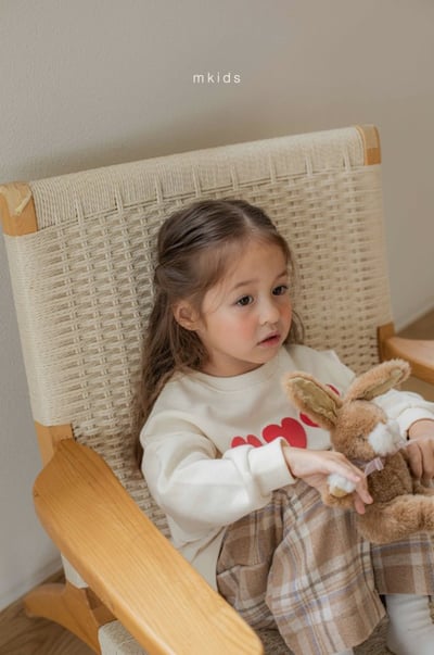 M-KIDS42｜(65-115cm) 2色愛心印花休閒上衣9