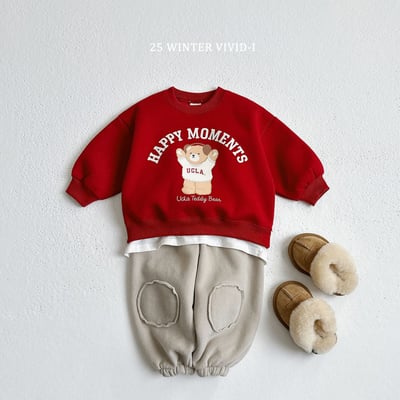 vivid91｜(78cm-125cm) 小熊印花休閒套裝9