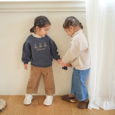 neneru26｜(70cm-125cm) 2色聖誕樹印花高領上衣5